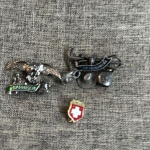 Austrian, Switzerland, And German Vintage Hat Pins Very Good Condition